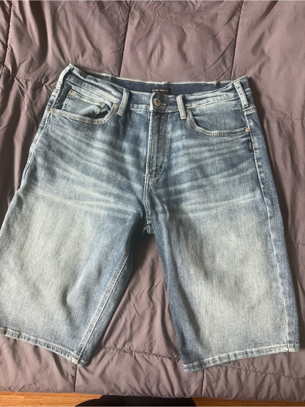 Silver Jeans Light Blue Denim Jean Shorts